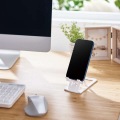 スマートフォン用スタンド/コンパクト/薄型/軽量/高さ調節可能/ホワイト 写真3