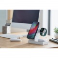 ワイヤレス充電器 7.5W+5W マグネット式 スタンド アップルウォッチ充電器はめ込み可 同時充電可 おくだけ充電 ホワイト 写真3