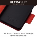 Galaxy A23 5G ( SC-56C / SCG18 ) ケース カバー レザー 手帳型 マグネット フラップ 耐衝撃 衝撃吸収 軽量 薄型 スタンド機能付 ブラック 写真3