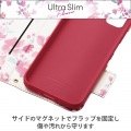 かんたんスマホ3 ソフトレザーケース 薄型 磁石付 フラワーズ 写真3