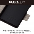 Xperia 5 IV ( SO-54C / SOG09 ) ケース カバー レザー 手帳型 マグネット フラップ 耐衝撃 軽量 薄型 スリム スタンド機能付 カーボン調ブラック 写真3
