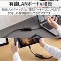 USB Type-C(TM)コネクター 1Gbps 有線LANアダプター 写真3