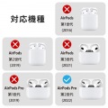 AirPods Pro 第2世代 ( 2022 ) ケース ハイブリッド カバー 衝撃吸収 フタ開閉ロック機能 落下防止 カラビナ付 ワイヤレス充電 MagSafe充電対応 ホワイト 写真3
