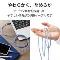 なめらかUSB Type-Cケーブル(非認証品、C-C) 写真3