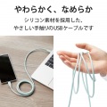なめらかUSB Type-Cケーブル(非認証品、C-C) 写真3