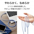 なめらかUSB Type-Cケーブル(非認証品、C-C) 写真3