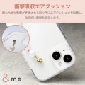 iPhone 15 ハイブリッドケース ハンドバンド &me パールタイプ 写真3