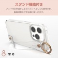 iPhone 15 Pro ハイブリッドケース ハンドバンド &me 写真3