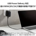 USB2.0ケーブル(C-C、100W対応) 写真3