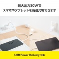 USB Power Delivery 30W AC充電器(C×1) 写真3