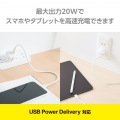 USB Power Delivery 20W AC充電器(C×1) 写真3