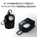 TWS用汎用コンパクトポーチ Lサイズ カラビナ ファブリックタイプ 写真3