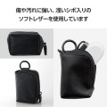 TWS用汎用コンパクトポーチ Lサイズ カラビナ ソフトレザータイプ 写真3