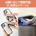 ショルダーストラップ/カードケース付/丸紐6mm/ベージュ 写真3