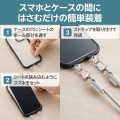 ショルダーストラップ/レザー丸紐4mm/ライトグレー 写真3