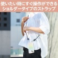 ショルダーストラップ/レザー丸紐6mm/ブラック 写真3