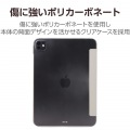 11インチiPad Pro(M4) ソフトレザーフラップ 背面クリア 2アングル スリープ対応 写真3