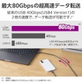 USB 80Gbps(USB4 Version2.0)認証ケーブル 写真3