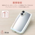 iPhone 16 &me ハイブリッドケース ぷっくりフレーム ミラー 写真3