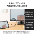 USB Type-C(TM) - HDMI(R)変換ケーブル(高耐久タイプ) 写真3