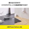 USB Power Delivery 30W AC充電器(C×1) 写真3