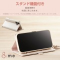 らくらくスマートフォン &me ソフトレザーケース 磁石付 リング付 写真3