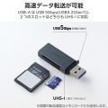 USB-A 直挿しメモリーカードリーダー(UHS-I) 写真3