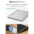 11インチiPad Air(M3/M2) フラップケース 薄型軽量 カラーエッジ 背面クリア 写真3