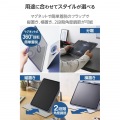 13インチiPad Pro(M4) フラップケース 360度回転 背面クリア 2アングル スリープ 写真3