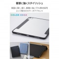 13インチiPad Pro(M4) フラップケース 薄型軽量 カラーエッジ 背面クリア 写真3