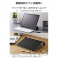 13インチiPad Pro(M4) フラップケース 薄型軽量 背面クリア 2アングル 写真3