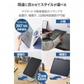 11インチiPad Pro(M4) フラップケース 360度回転 背面クリア 2アングル スリープ 写真3