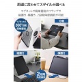 11インチiPad Pro(M4) フラップケース 360度回転 背面クリア 2アングル スリープ 写真3