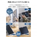 iPad mini(A17 Pro) フラップケース 360度回転 背面クリア 2アングル スリープ 写真3