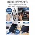 iPad mini(A17 Pro) フラップケース 360度回転 背面クリア 2アングル スリープ 写真3