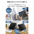 13インチiPad Air(M3/M2) フラップケース 360度回転 背面クリア 2アングル スリープ 写真3