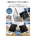 13インチiPad Air(M3/M2) フラップケース 360度回転 背面クリア 2アングル スリープ 写真3