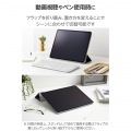13インチiPad Air(M3/M2) フラップケース 薄型軽量 背面クリア 2アングル 写真3