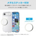 TOUGH SLIM LITE ケース オールクリア メタルステッカー付 写真3
