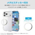 TOUGH SLIM LITE ケース オールクリア メタルステッカー付 写真3