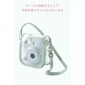 instax mini 12用(チェキ) カメラケース/クリア/グリーン 写真3