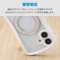 iPhone 16 Grippy ハイブリッドケース フレームカラー 極限 MAGKEEP スタンド 写真3