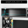 モデラーデスクラック Bauhutte プラモデルを作って飾れる 大型デスクラック 大容量 収納 後付け 140cm幅 BHS-1400MR-BK 写真3