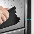 デスクの向こう側 ウォールラック 据え置きタイプ 『有孔ボード×可動棚 デスクの向こうに壁面収納』 幅70cm 写真3