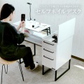 セルフネイルデスク デスク 机 作業台 ドレッサー セルフネイル 収納 ジェルネイル マニキュア ネイル サロン ハンドメイド ブラック LBD-900-BK ビビラボ 写真3