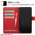 arrows Be4 Plus 耐衝撃 手帳 マグネット/ブラック/レッド 写真3