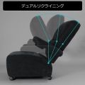 ゲーミングソファ デラックス ブラック 【大型商品につき代引不可・時間指定不可・返品不可】 写真3