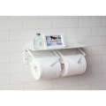 アイアントイレットペーパーホルダー【Abel(アベル)】ダブル(ホワイト) 写真3