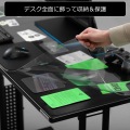 挟めるデスクマット 120 ブラック 写真3