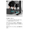バウヒュッテ フットレストクッションワイド 広々設計 傾斜クッション 安定感&柔らかいウレタンクッション デスク下 足置き ブラック BFT-700C-BK 写真3